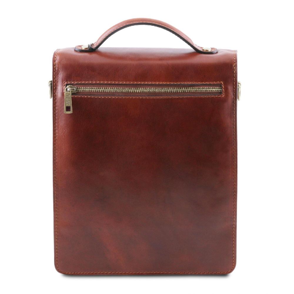 Tuscany Leather Borsello in Pelle a Tracolla - Misura Grande Vendita Calda