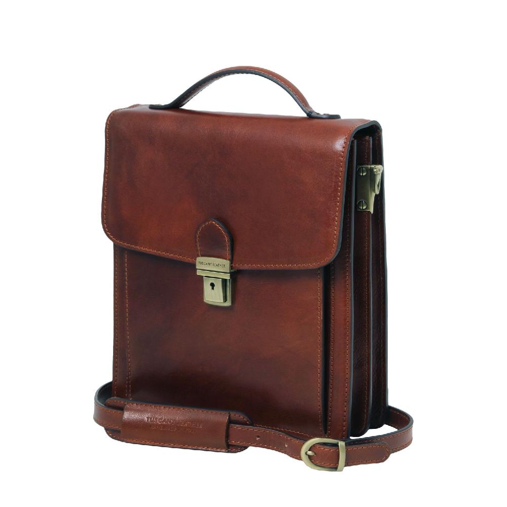 Tuscany Leather Borsello in Pelle a Tracolla - Misura Piccola Vendite Flash