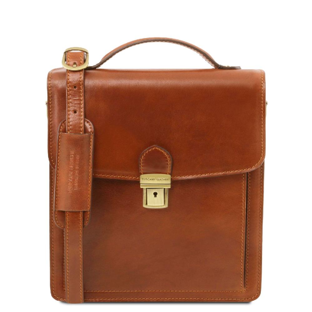 Tuscany Leather Borsello in Pelle a Tracolla - Misura Piccola Negozio