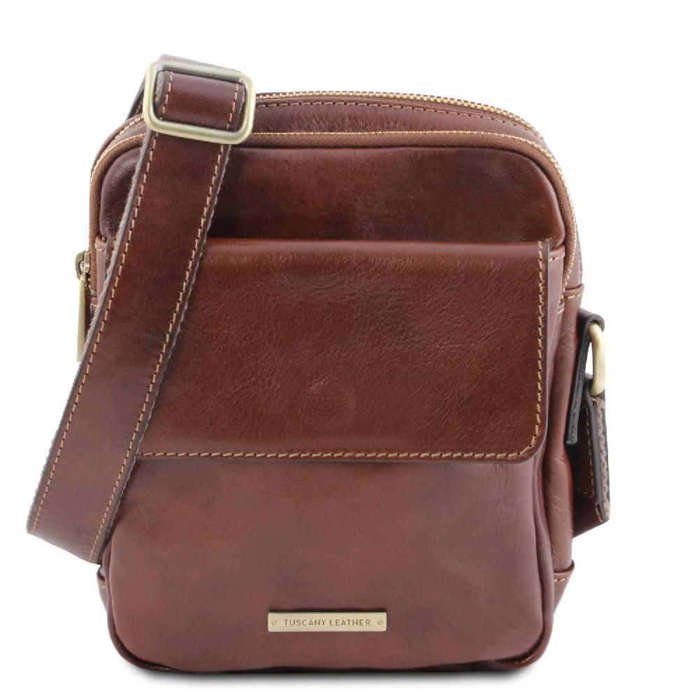 Tuscany Leather Borsello da Uomo in Pelle Grande vendita
