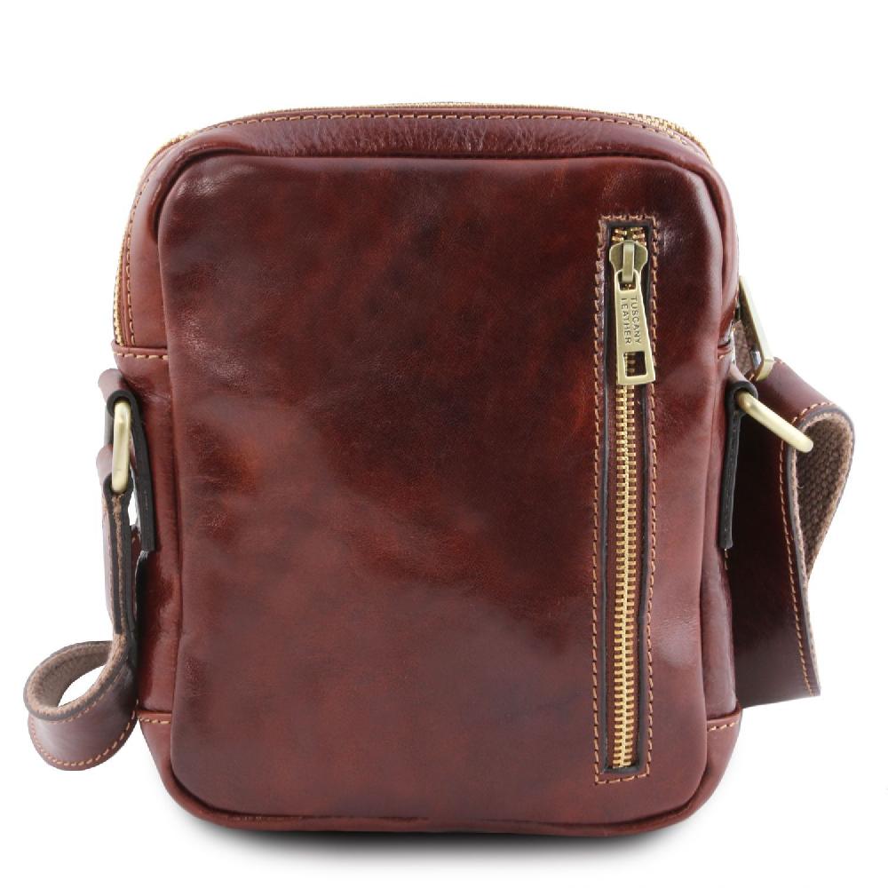 Tuscany Leather Borsello da Uomo in Pelle Grande vendita