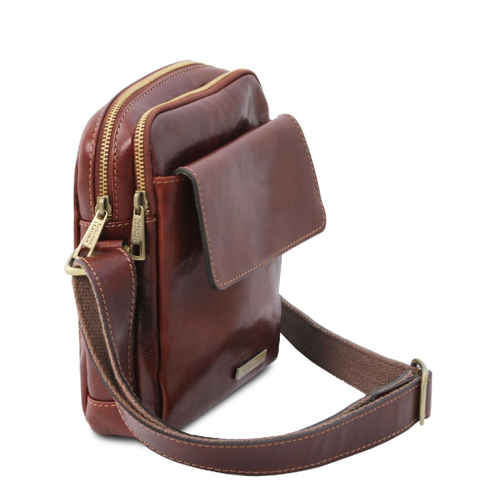Tuscany Leather Borsello da Uomo in Pelle Flash Sale