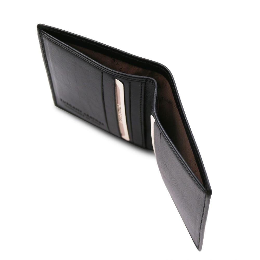 Tuscany Leather Esclusivo Portafoglio Uomo in Pelle 2 Ante Offerta per la Festa della Mamma