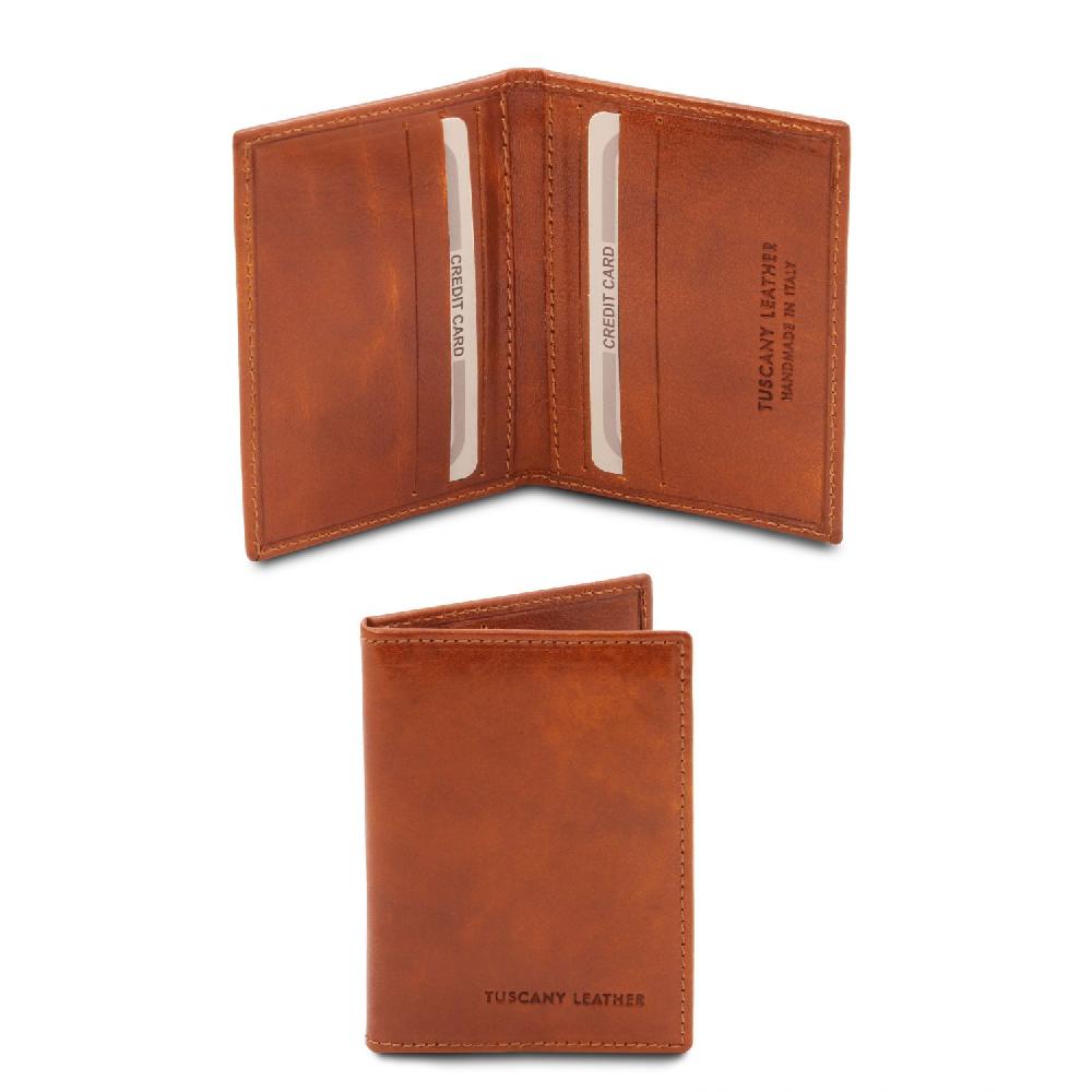 Tuscany Leather Esclusivo Portacarte in Pelle Vendita calda