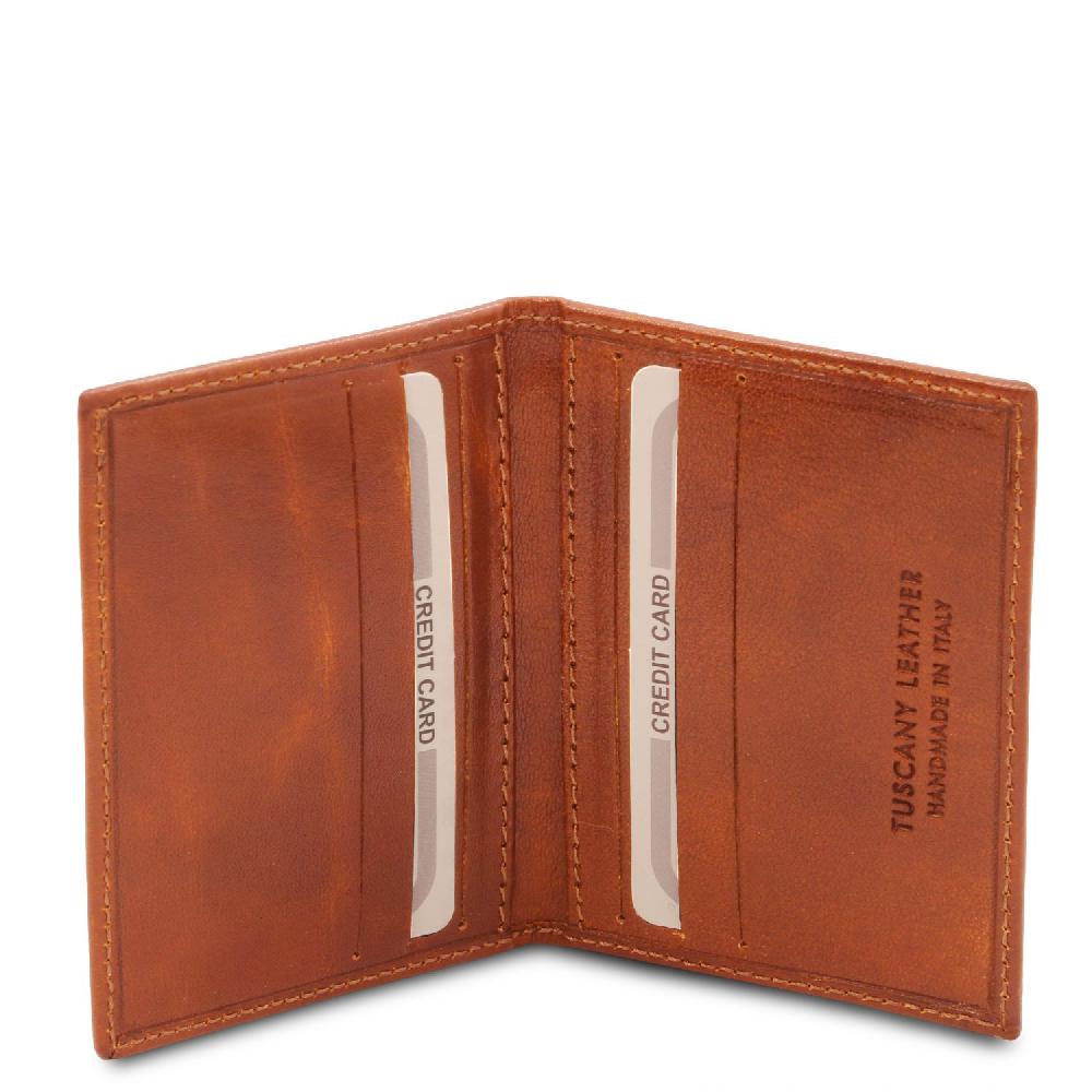 Tuscany Leather Esclusivo Portacarte in Pelle Vendita calda