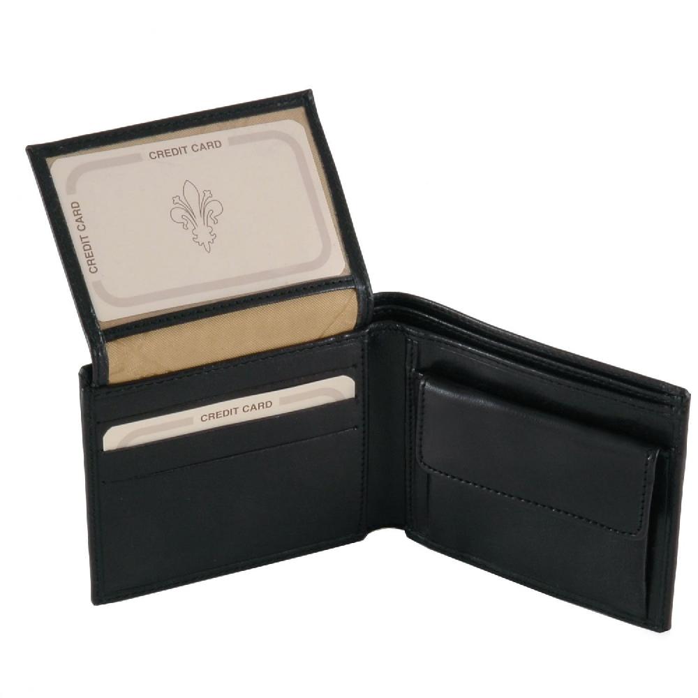 Tuscany Leather Esclusivo Portafoglio Uomo in Pelle 3 Ante con Portaspiccioli Latest fashion