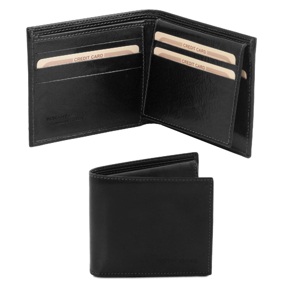 Tuscany Leather Esclusivo Portafoglio Uomo in Pelle 3 Ante Lightning offer