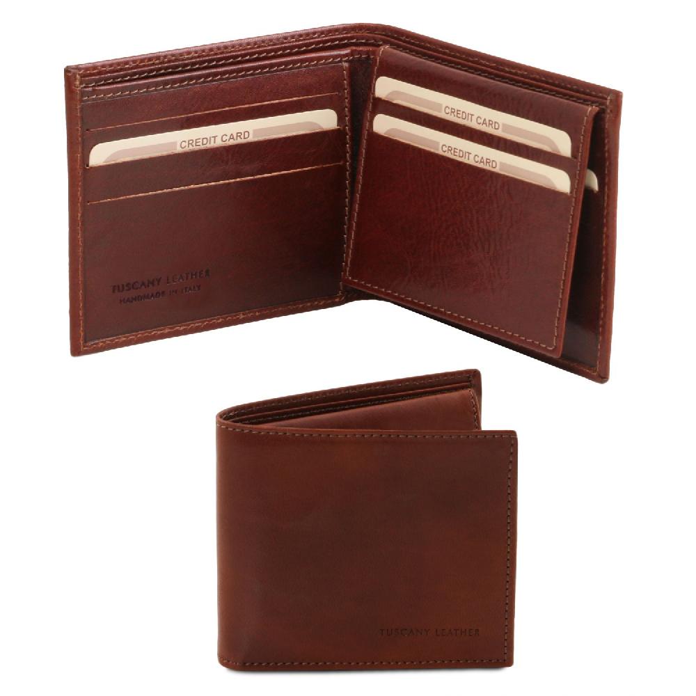 Tuscany Leather Esclusivo Portafoglio Uomo in Pelle 3 Ante Nuovi prodotti