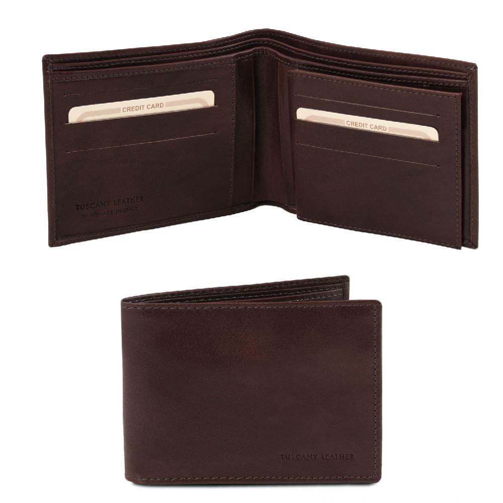 Tuscany Leather Esclusivo Portafoglio Uomo in Pelle 3 Ante Rilascio limitato