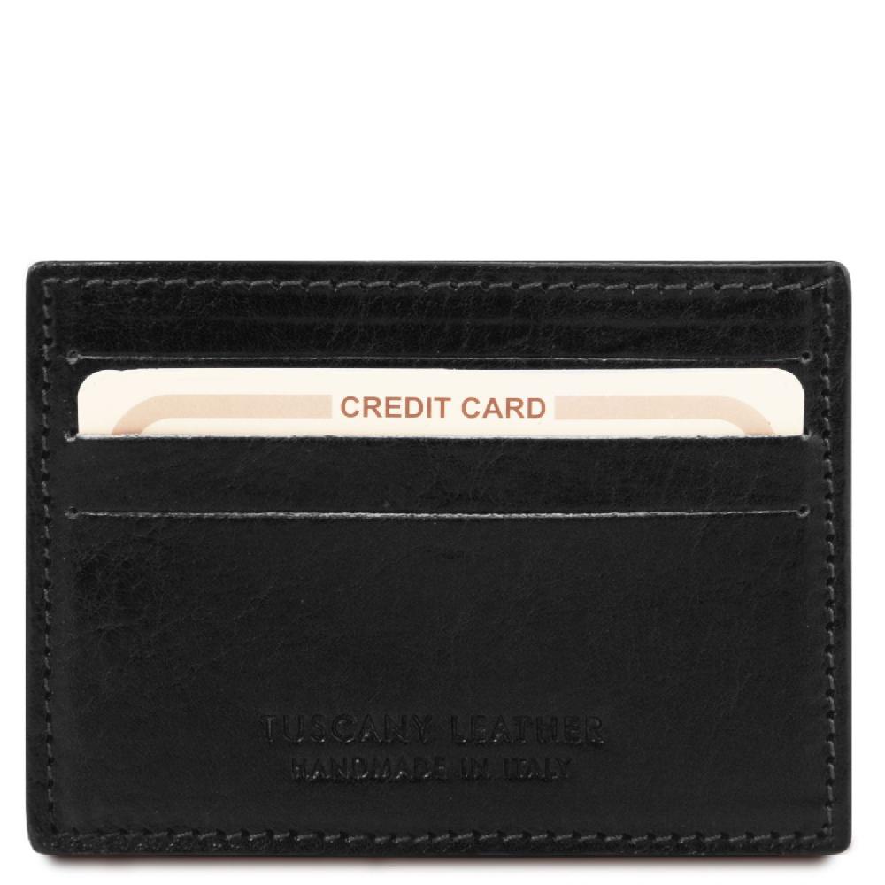Tuscany Leather Esclusivo Portacarte di Credito in Pelle Ultimo giorno