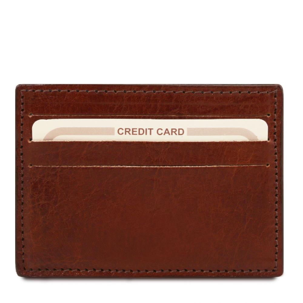 Tuscany Leather Esclusivo Portacarte di Credito in Pelle Fino al 50% di sconto