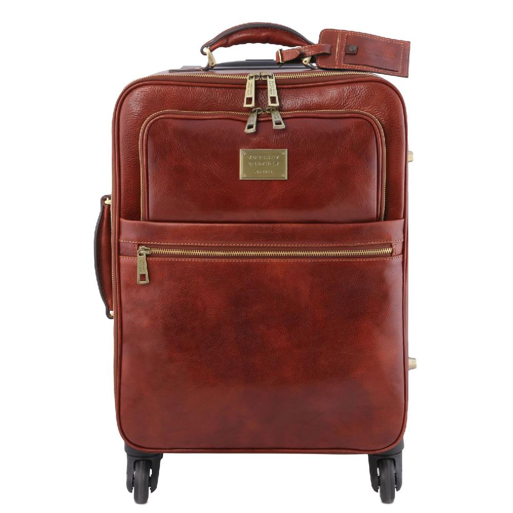 Tuscany Leather Trolley con 4 Ruote e Borsa Porta Computer TL SMART in Pelle Fino al 55% di sconto