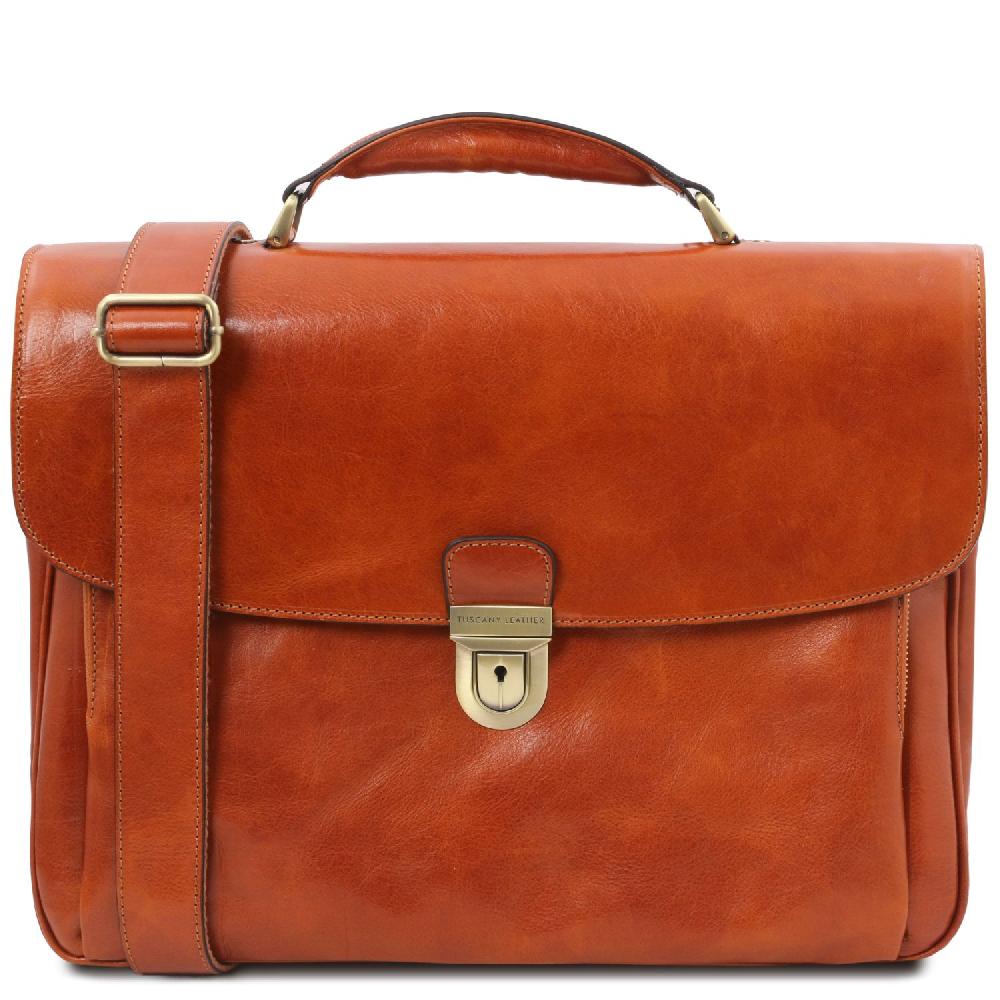 Tuscany Leather Trolley con 4 Ruote e Borsa Porta Computer TL SMART in Pelle Discount Store per i nuovi prodotti