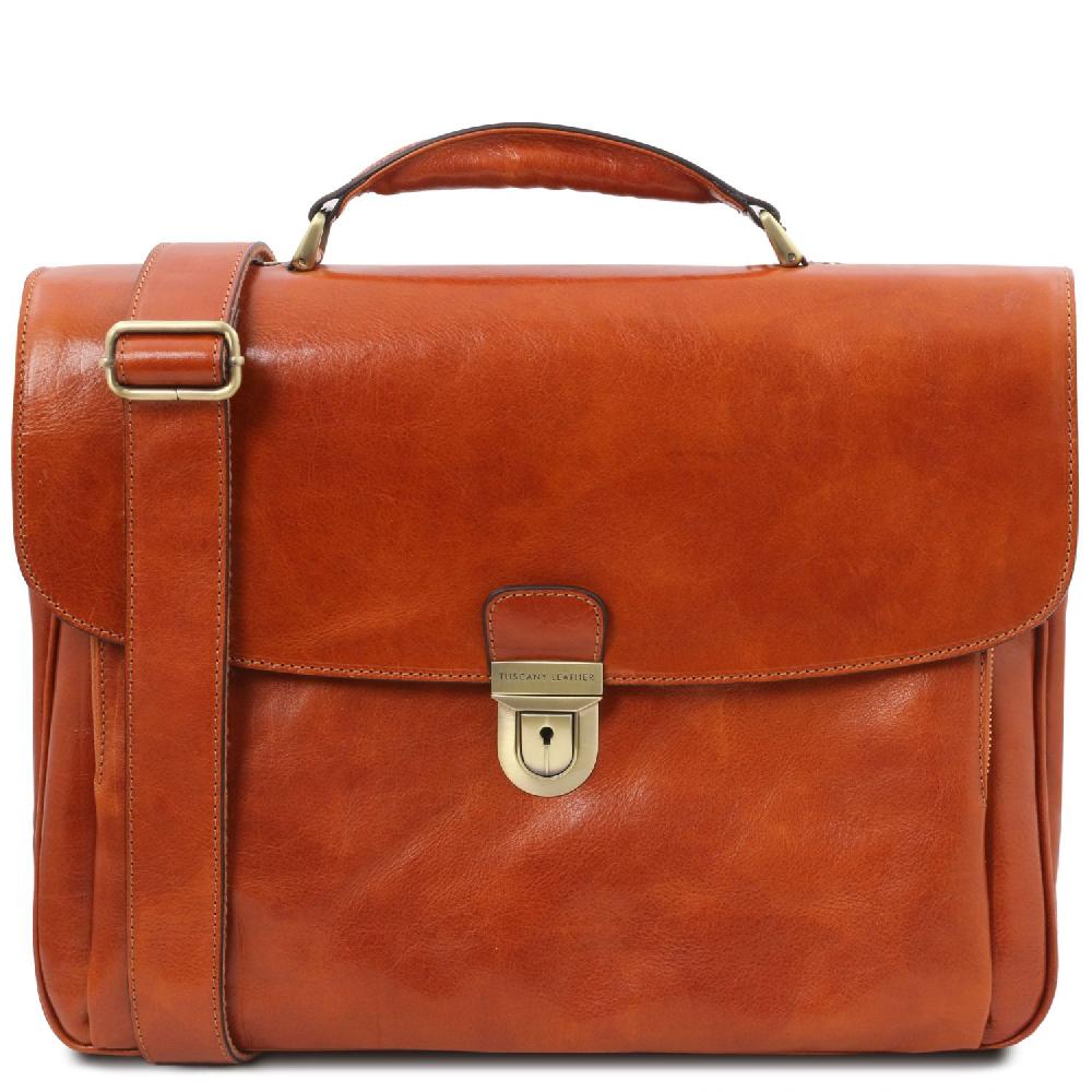 Tuscany Leather Borsa Porta Computer TL SMART Multiscomparto in Pelle Italia