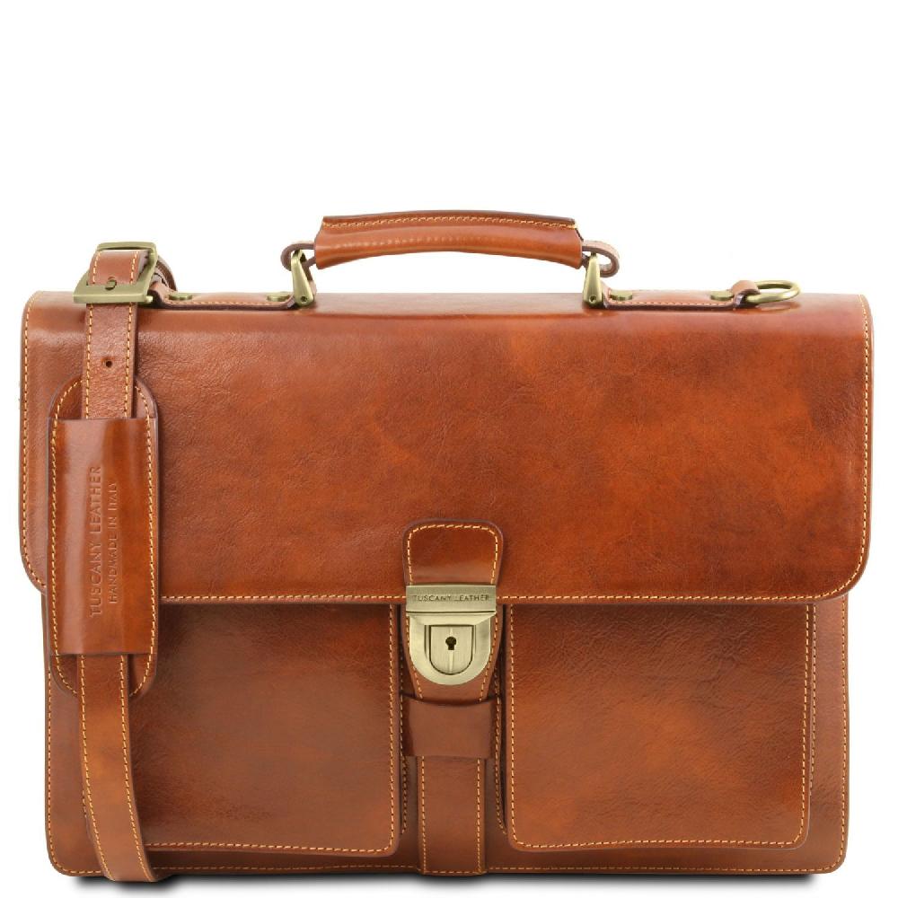 Tuscany Leather Borsa da Lavoro in Pelle 3 Scomparti Vendita