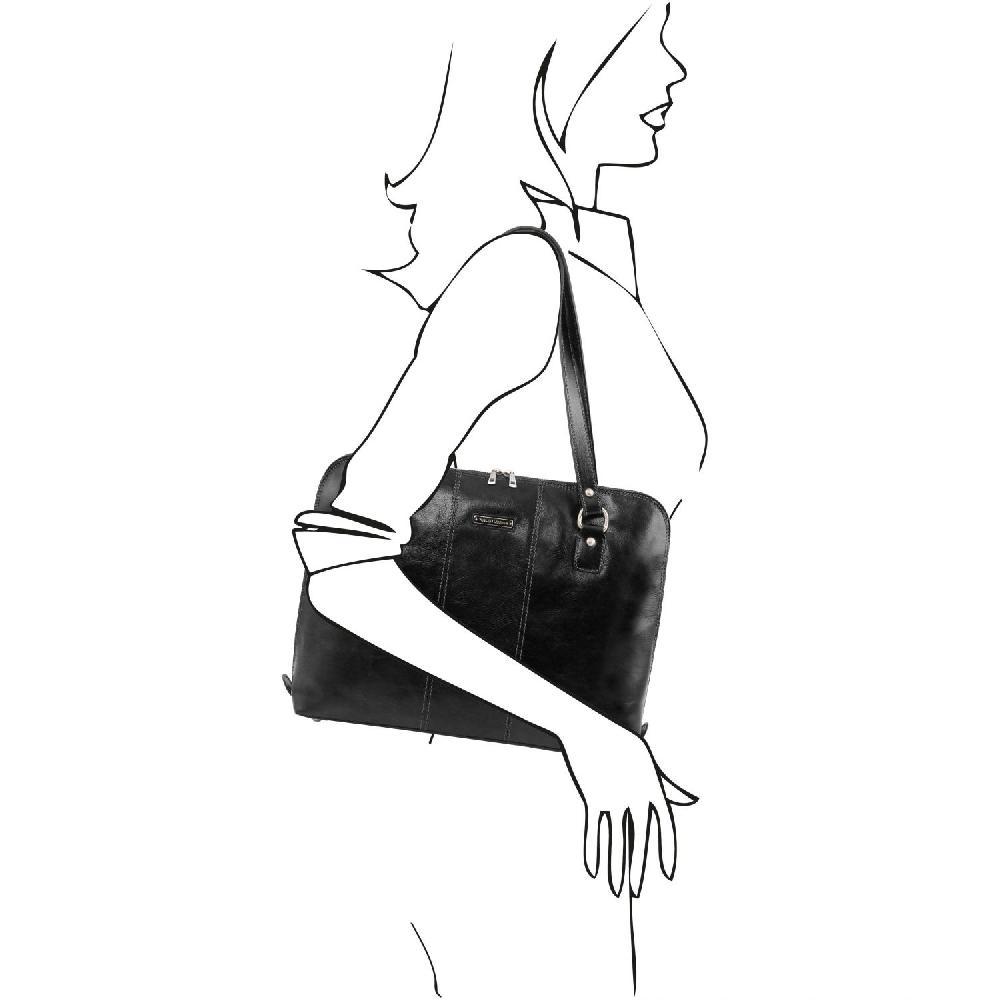 Tuscany Leather Esclusiva Borsa da Lavoro per Donna Spedizione Gratuita