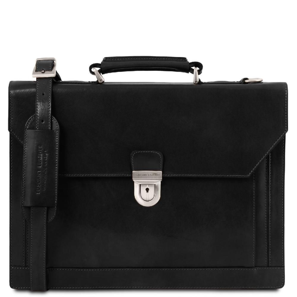 Tuscany Leather Cartella in Pelle 3 Scomparti Qualità Garantita