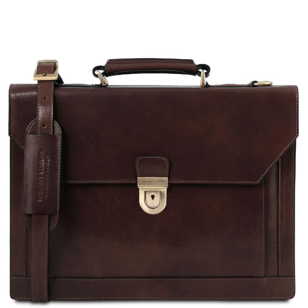 Tuscany Leather Cartella in Pelle 3 Scomparti Negozi Online
