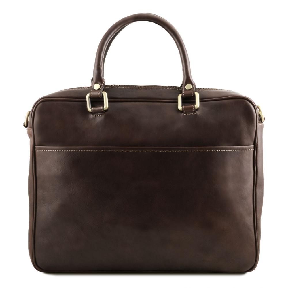 Tuscany Leather Borsa Porta Computer da Lavoro con Tasca Frontale in Pelle Fino Al -60%