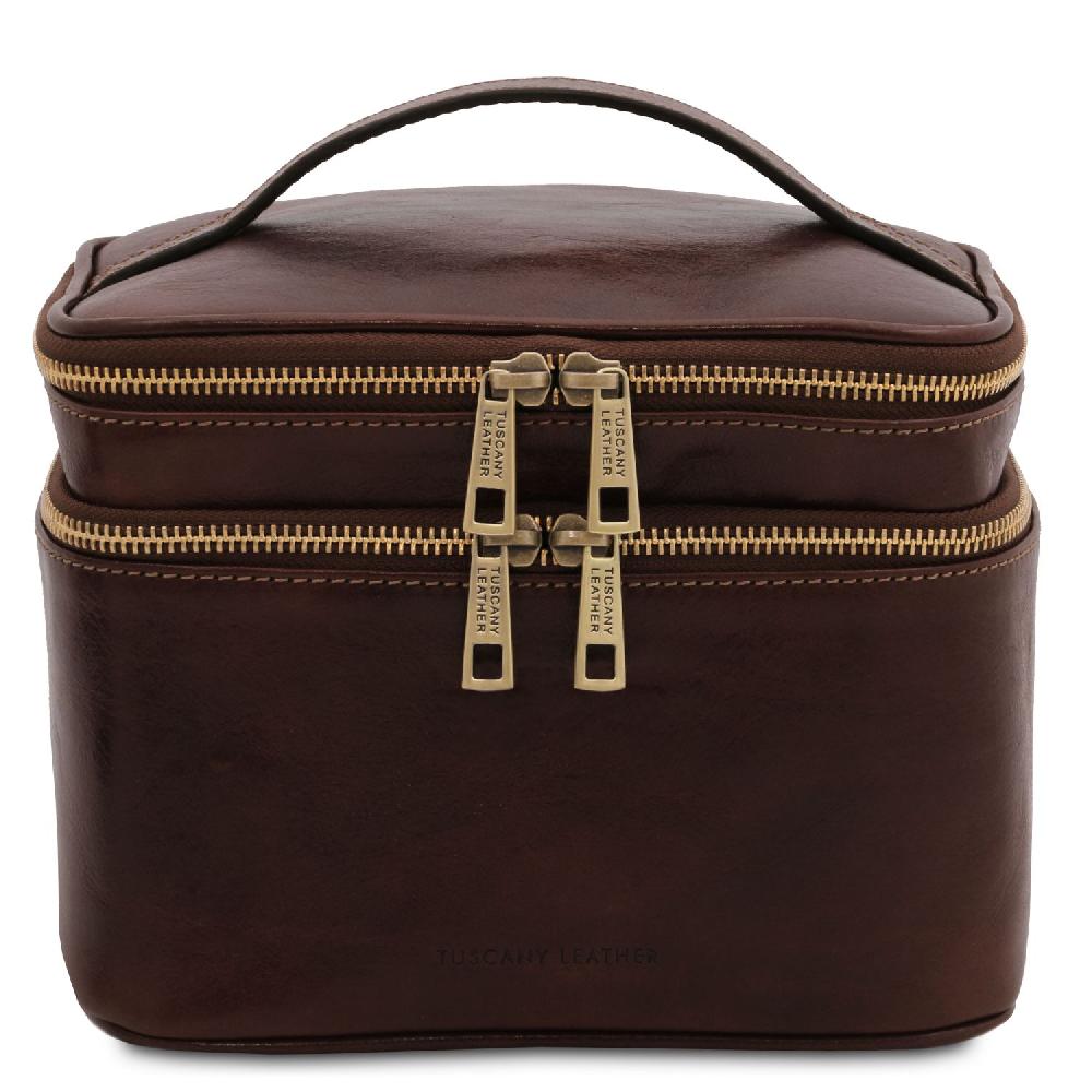 Tuscany Leather Beauty Case in Pelle Sconto di tempo limitato