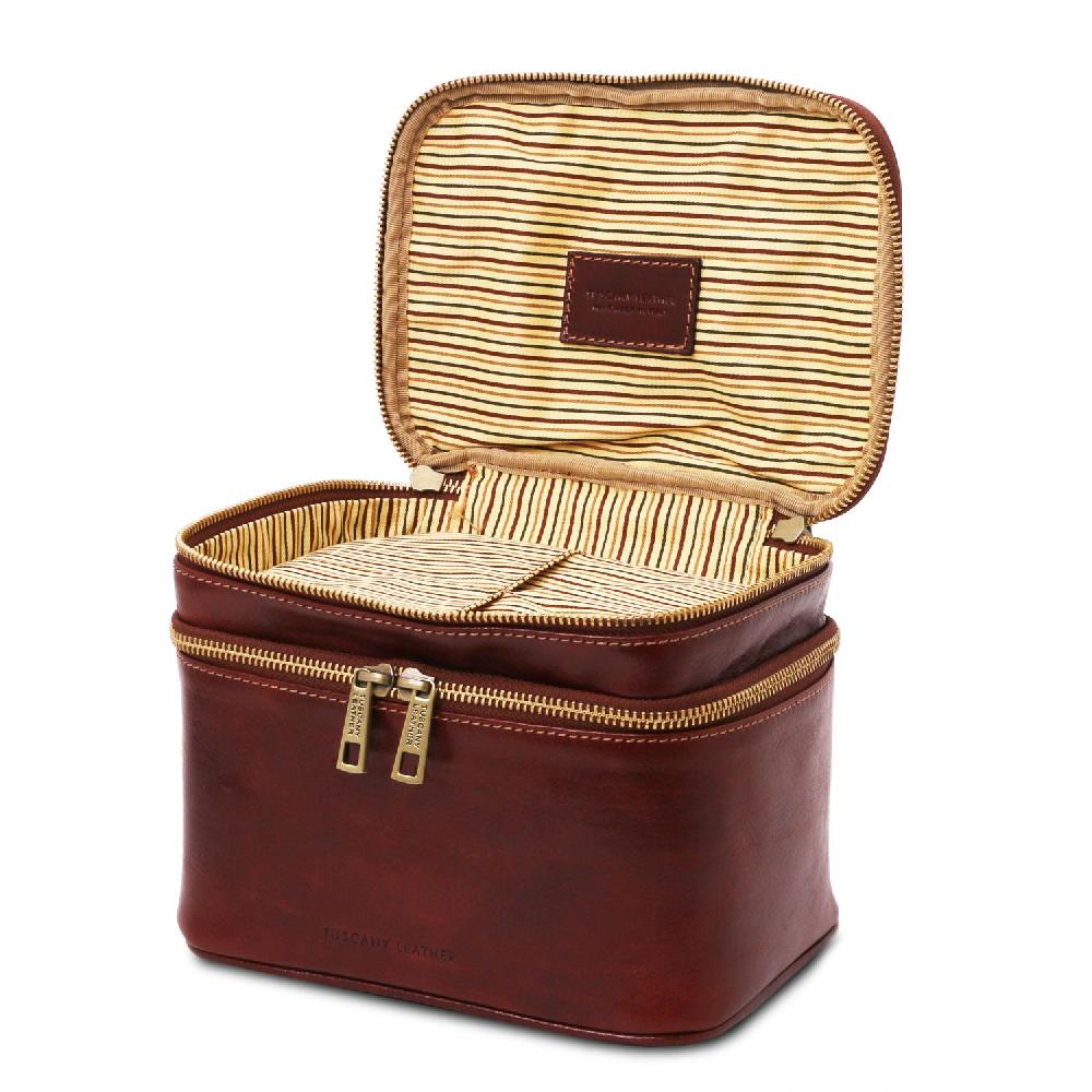 Tuscany Leather Beauty Case in Pelle Offerta speciale