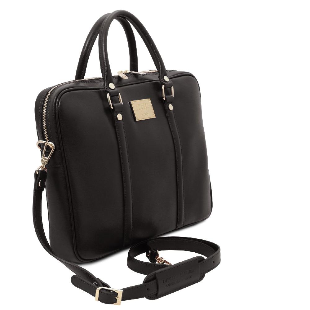 Tuscany Leather Borsa Porta Computer da Donna in Pelle Saffiano Offerte stagionali