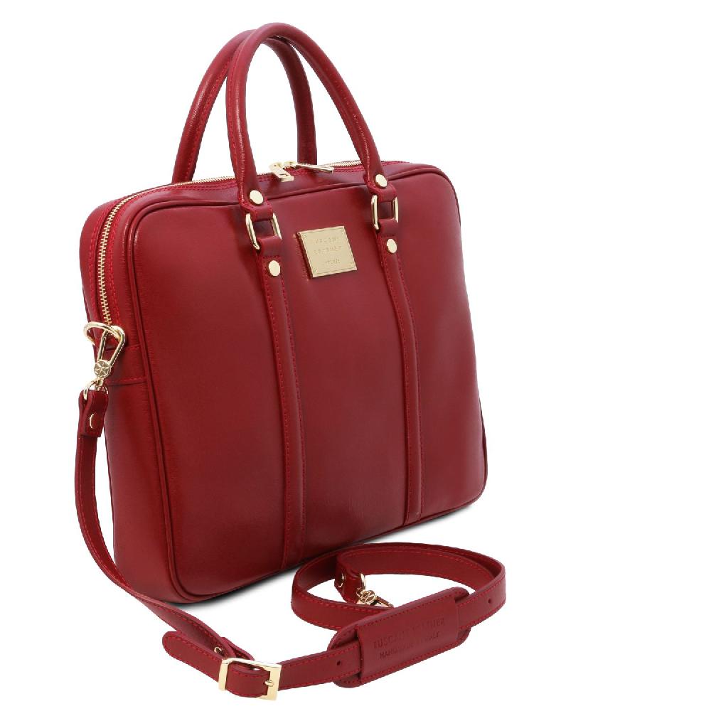 Tuscany Leather Borsa Porta Computer da Donna in Pelle Saffiano Comprane uno, ottenene uno gratis