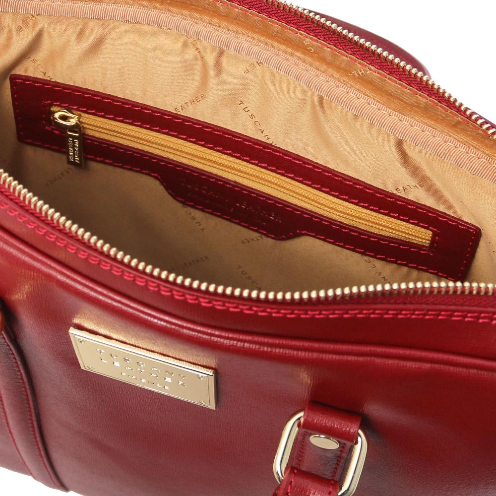 Tuscany Leather Borsa Porta Computer da Donna in Pelle Saffiano Comprane uno, ottenene uno gratis