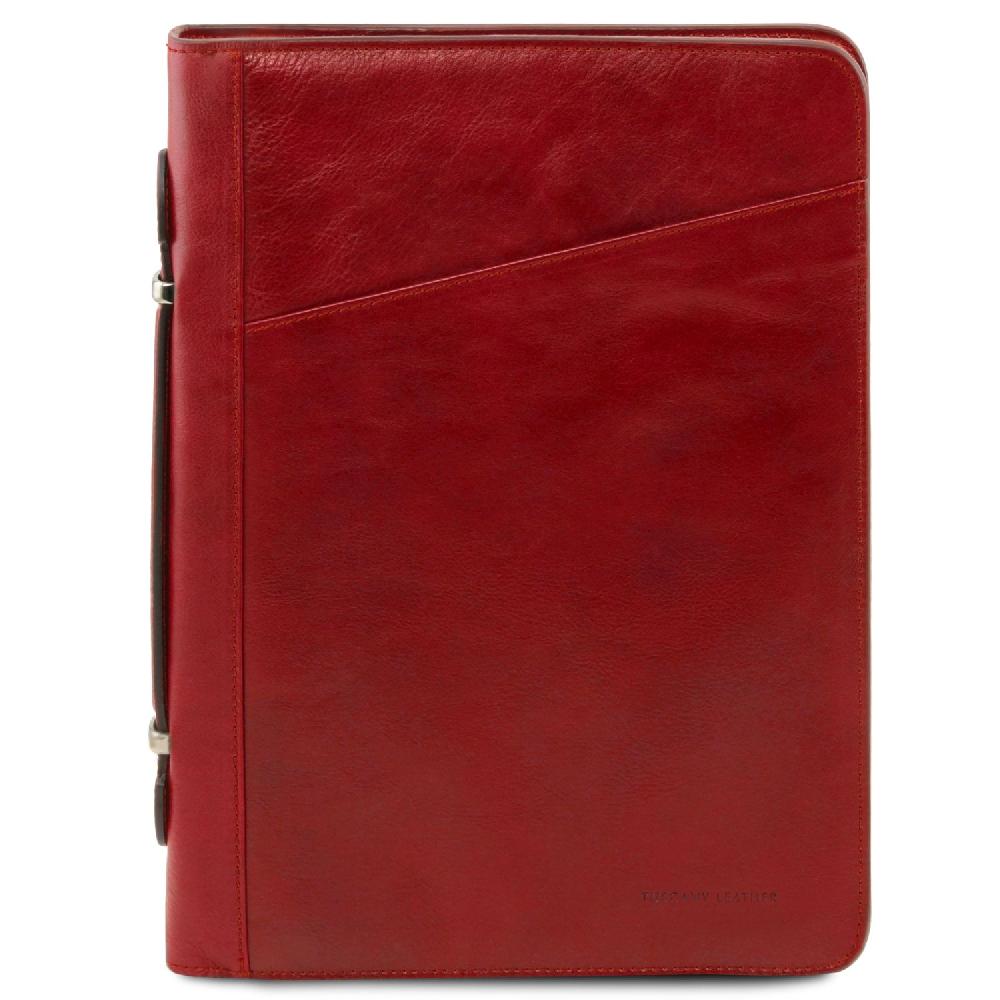 Tuscany Leather Esclusivo Portadocumenti in Pelle con Anelli e Manico Offerte speciali