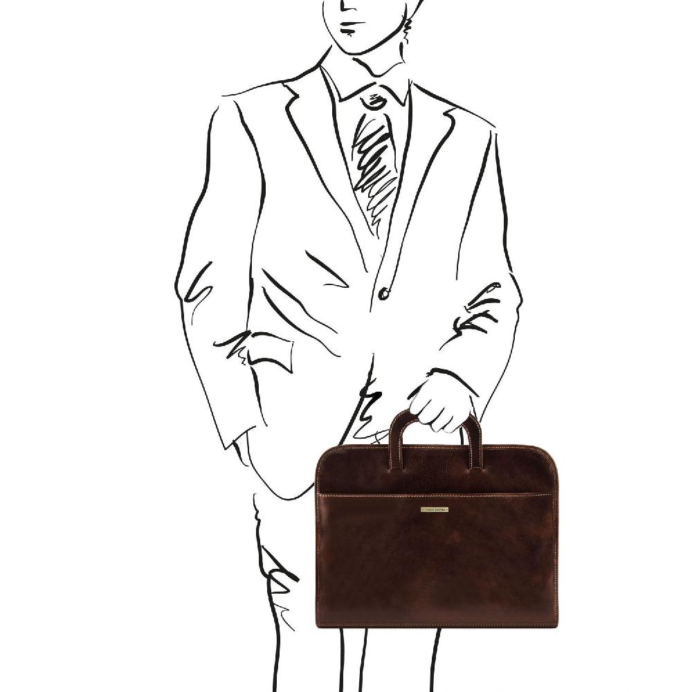 Tuscany Leather Cartella Portadocumenti in Pelle Prezzo basso