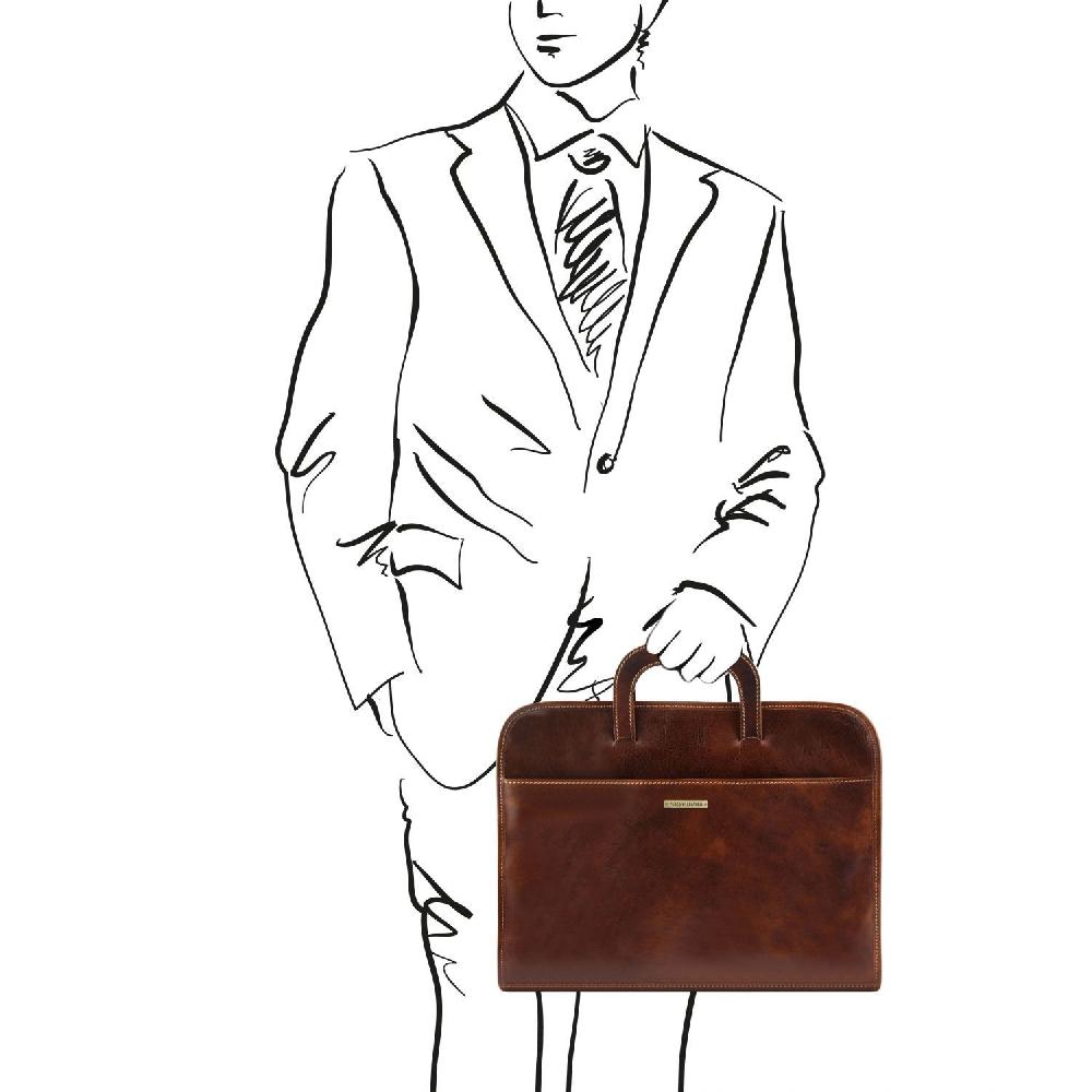 Tuscany Leather Cartella Portadocumenti in Pelle Super Saving Price