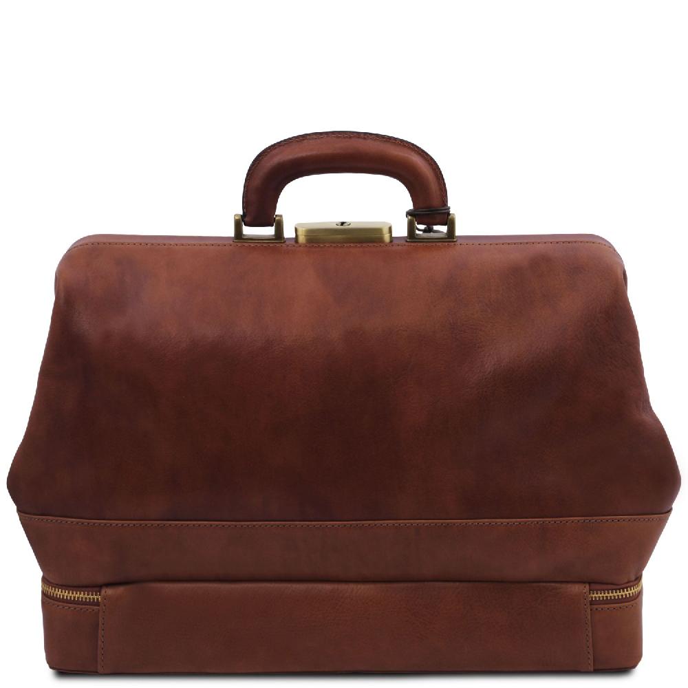 Tuscany Leather Esclusiva Borsa Medico in Pelle con Doppio Fondo Fino al 55% di sconto