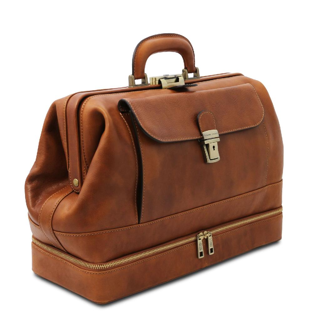 Tuscany Leather Esclusiva Borsa Medico in Pelle con Doppio Fondo Discount Store per i nuovi prodotti