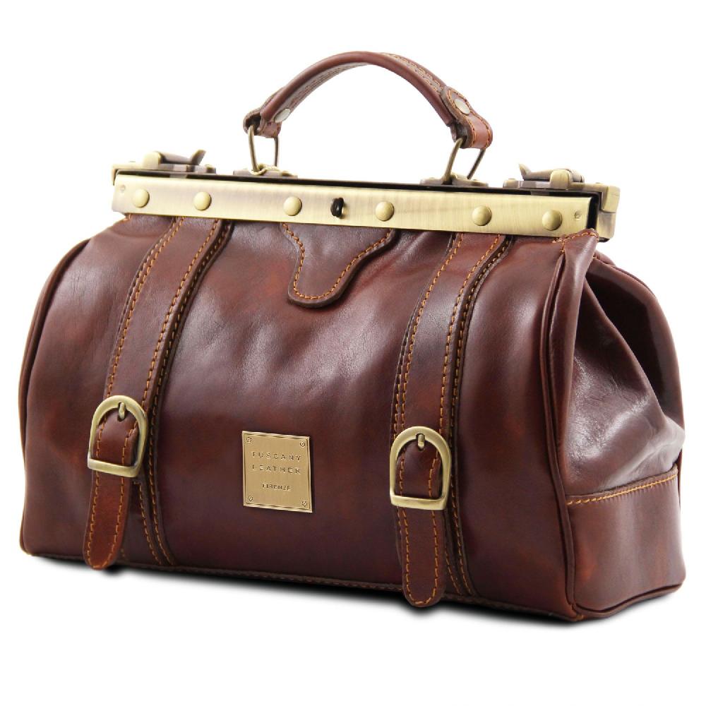 Tuscany Leather Borsa Medico in Pelle con Fibbie Frontali Trasporto libero internazionale