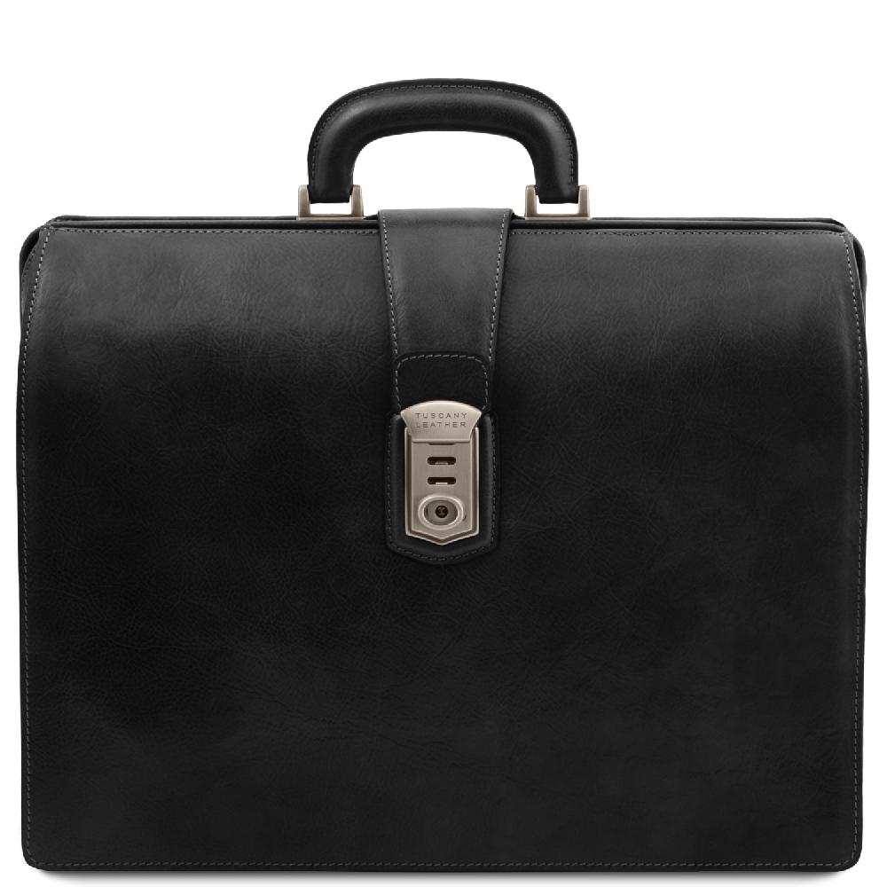 Tuscany Leather Borsa Medico in Pelle 3 Scomparti Black Friday Prezzi