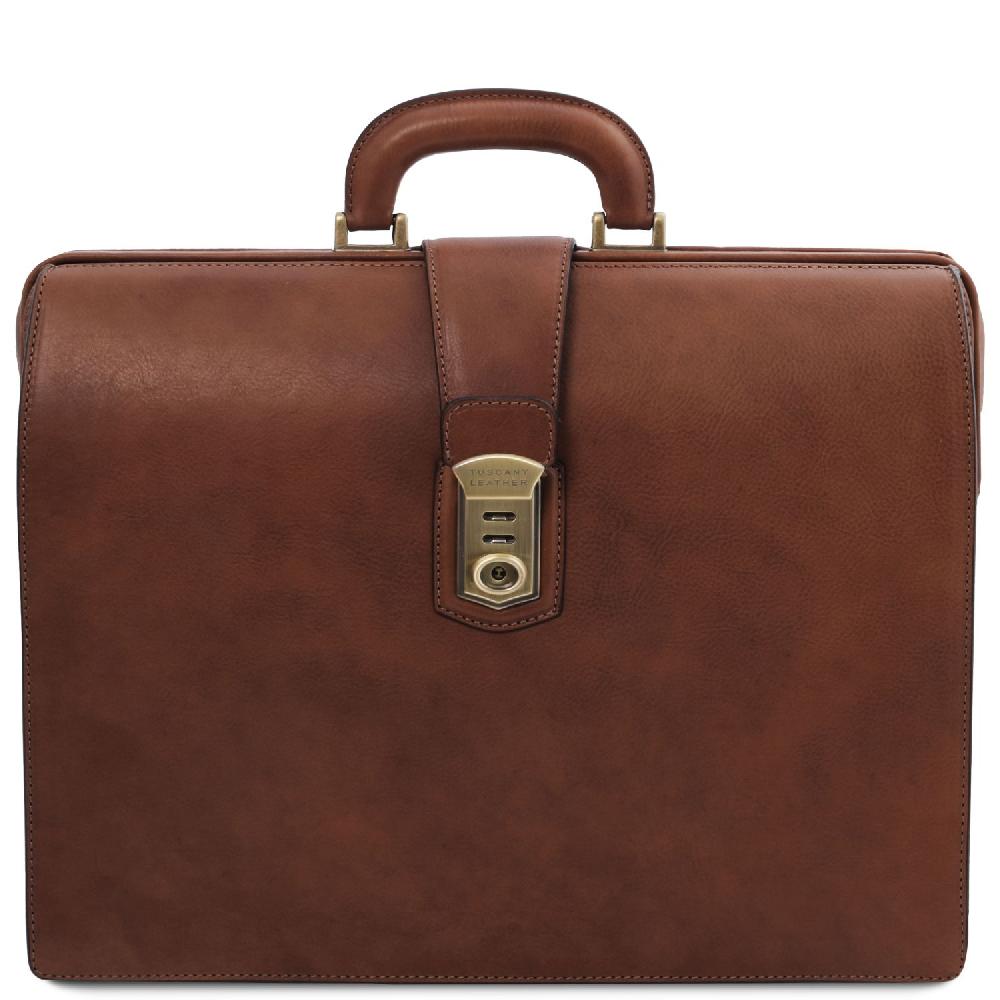 Tuscany Leather Borsa Medico in Pelle 3 Scomparti Duty-free