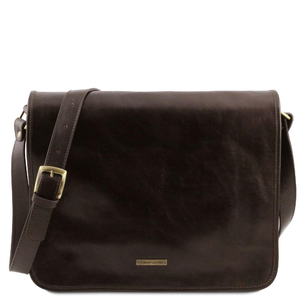 Tuscany Leather Borsa a Tracolla 2 Scomparti - Misura Grande Acquista Ora