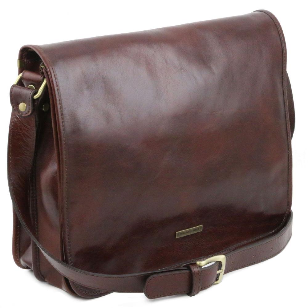 Tuscany Leather Borsa a Tracolla 2 Scomparti - Misura Grande Acquista Ora