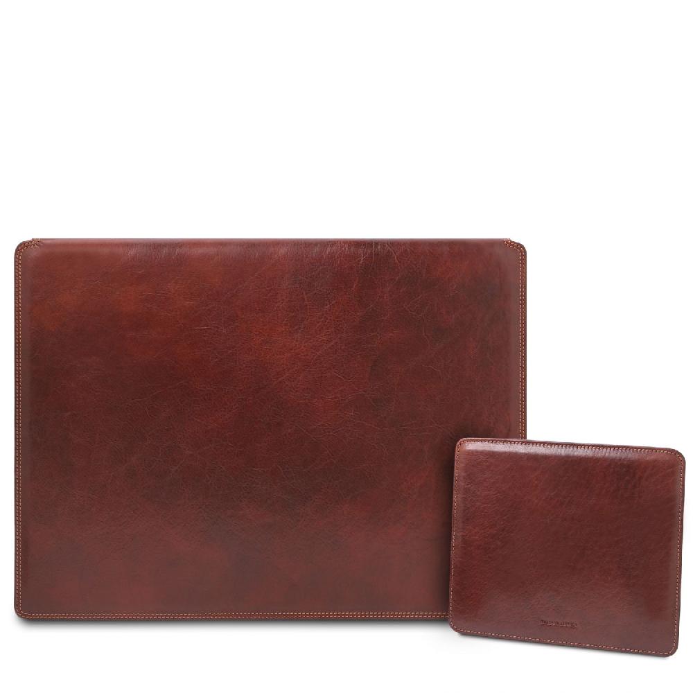 Tuscany Leather Sottomano da Scrivania con Ribalta e Tappetino per Mouse in Pelle Outlet