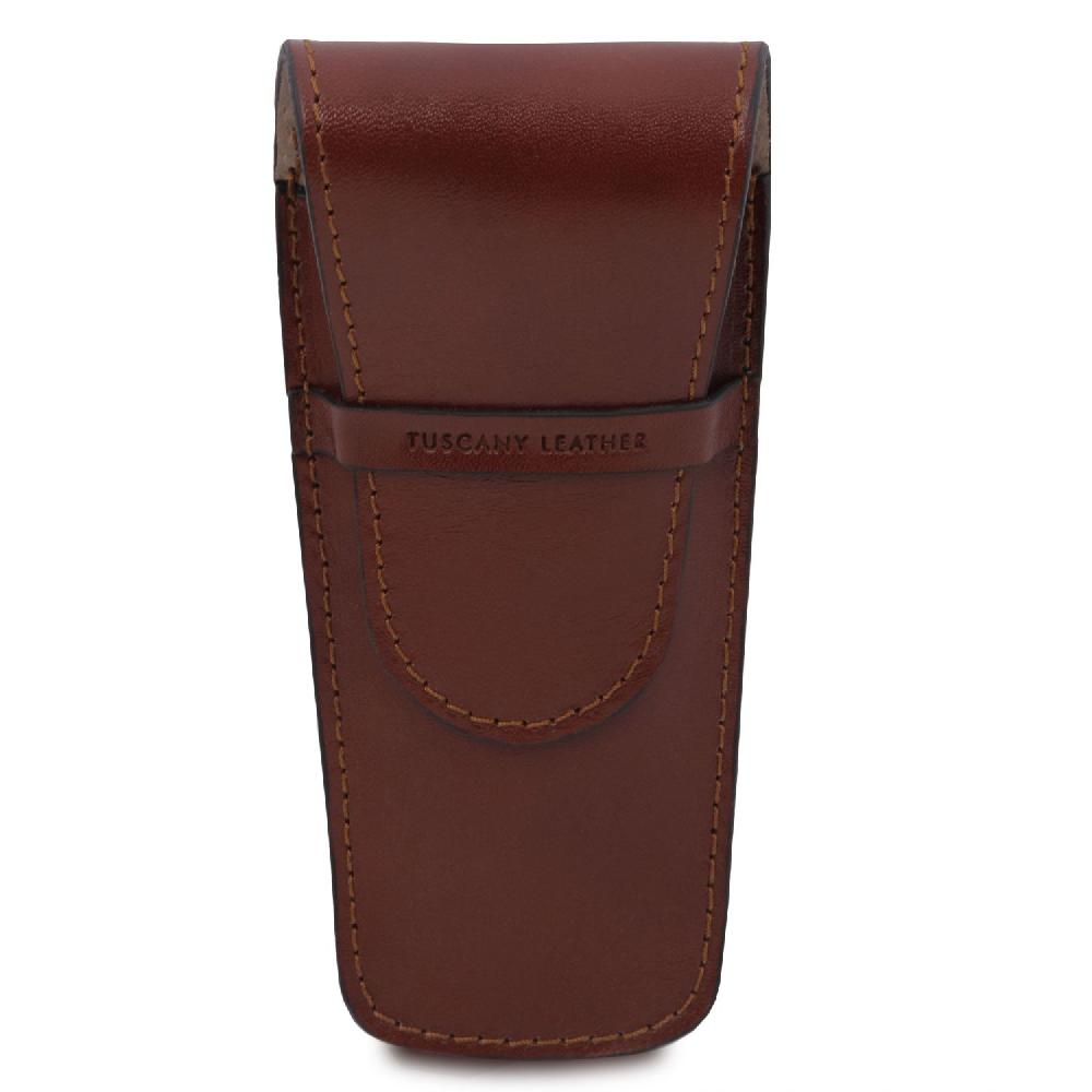 Tuscany Leather Elegante Porta Penne 2 Posti/porta Orologio in Pelle Vendita Economica
