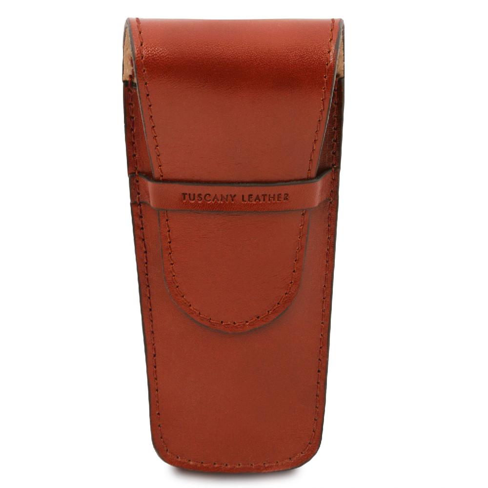 Tuscany Leather Elegante Porta Penne 2 Posti/porta Orologio in Pelle Saldi Di Fabbrica
