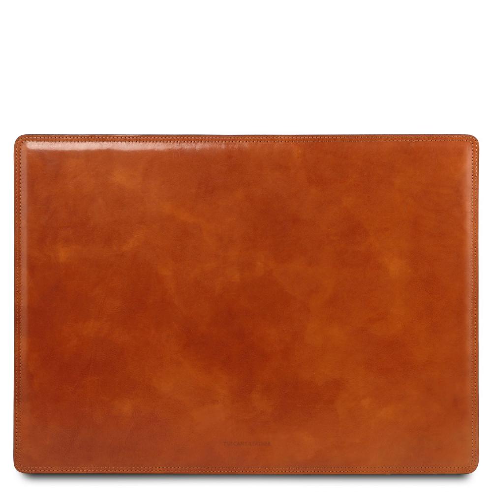 Tuscany Leather Sottomano da Scrivania Tappetino per Mouse e Vuotatasche in Pelle In Saldo