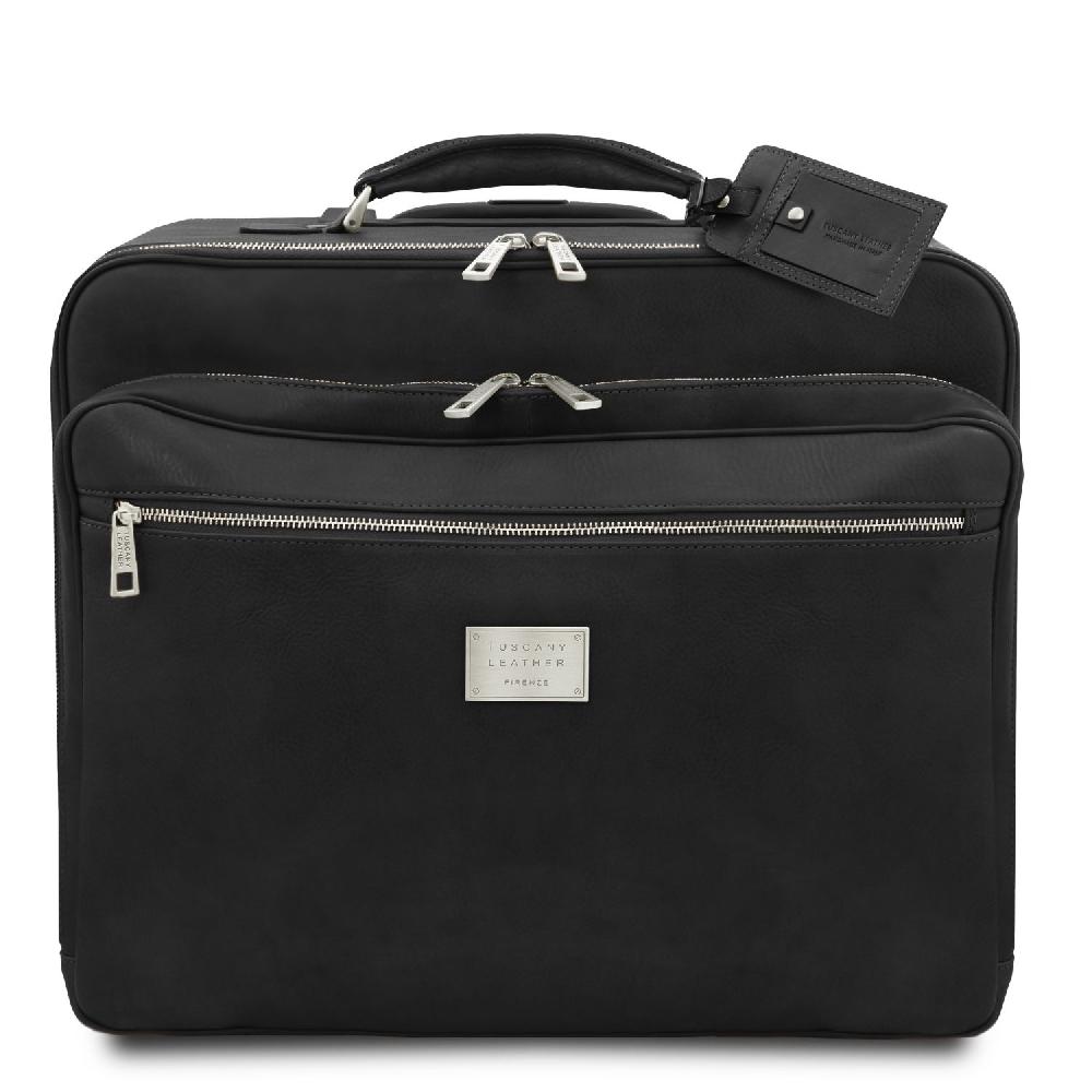 Tuscany Leather Borsa Pilota in Pelle con due Ruote Offerta esclusiva