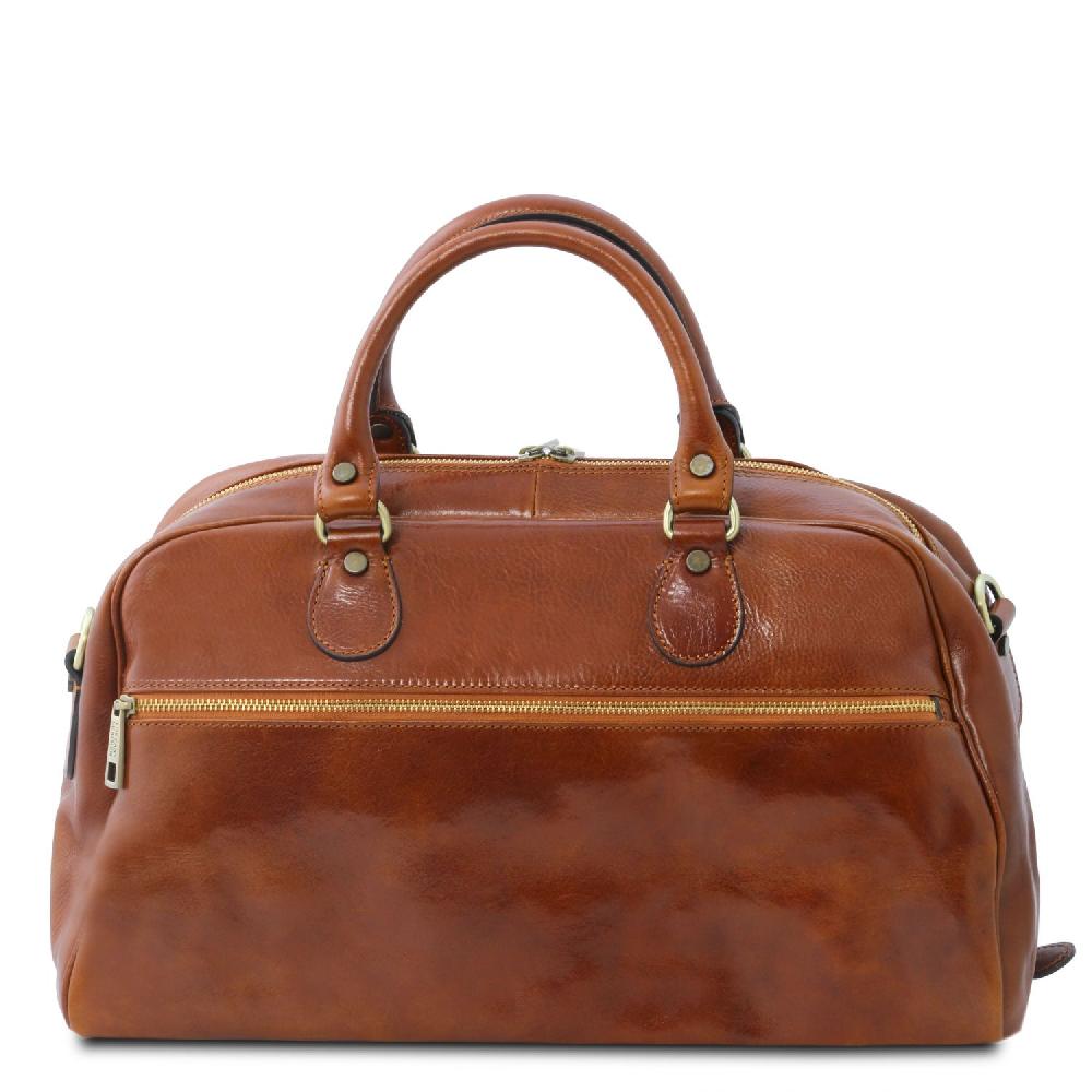 Tuscany Leather Borsone da Viaggio in Pelle - Misura Piccola Cyber Monday