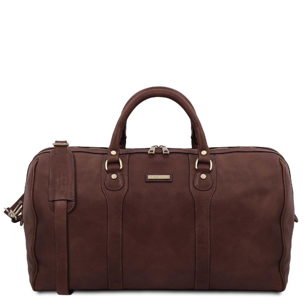 Tuscany Leather Borsone da Viaggio in Pelle e Beauty Case in Pelle Offerta Pasqua
