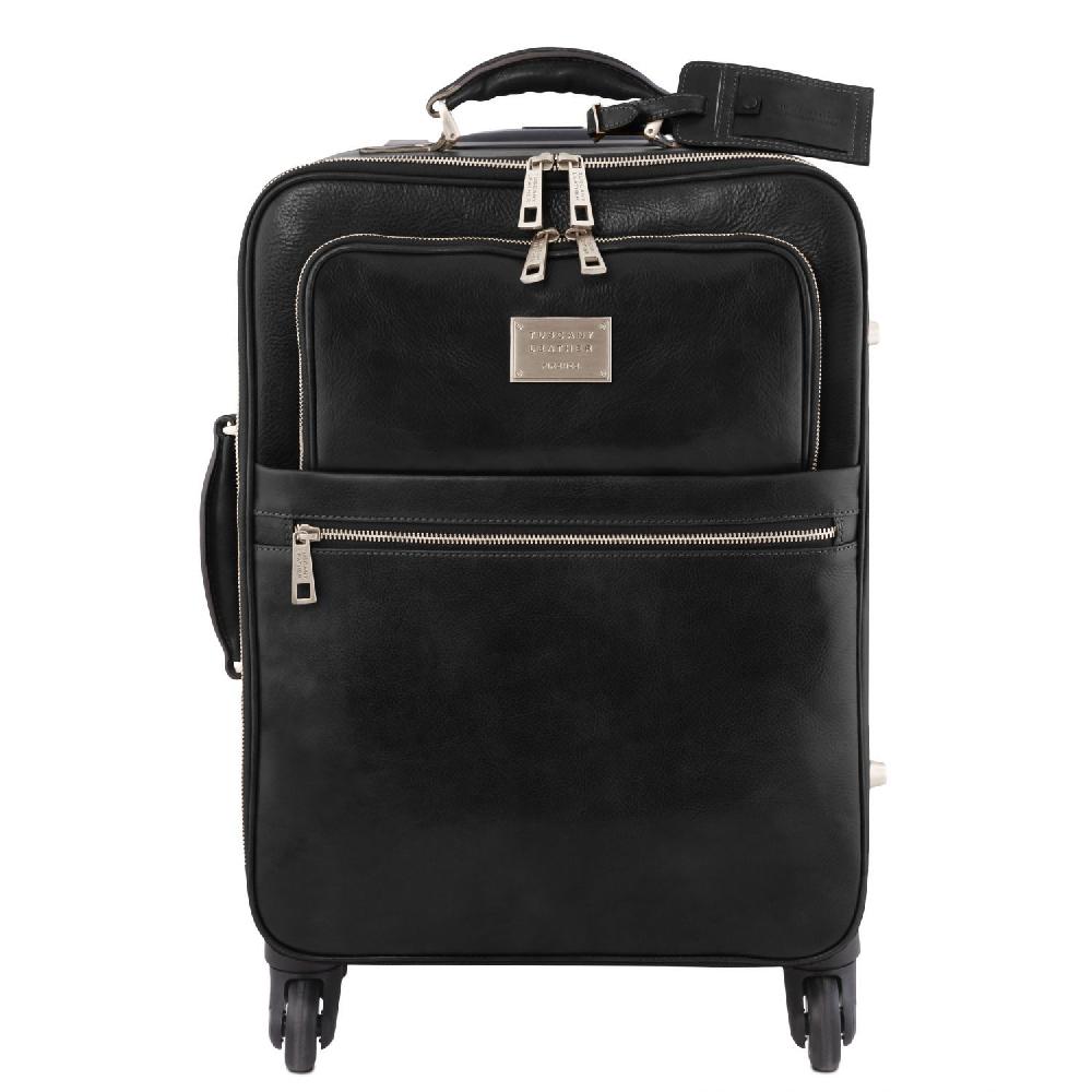 Tuscany Leather Trolley Verticale in Pelle con 4 Ruote Comprane uno, ottenene uno gratis