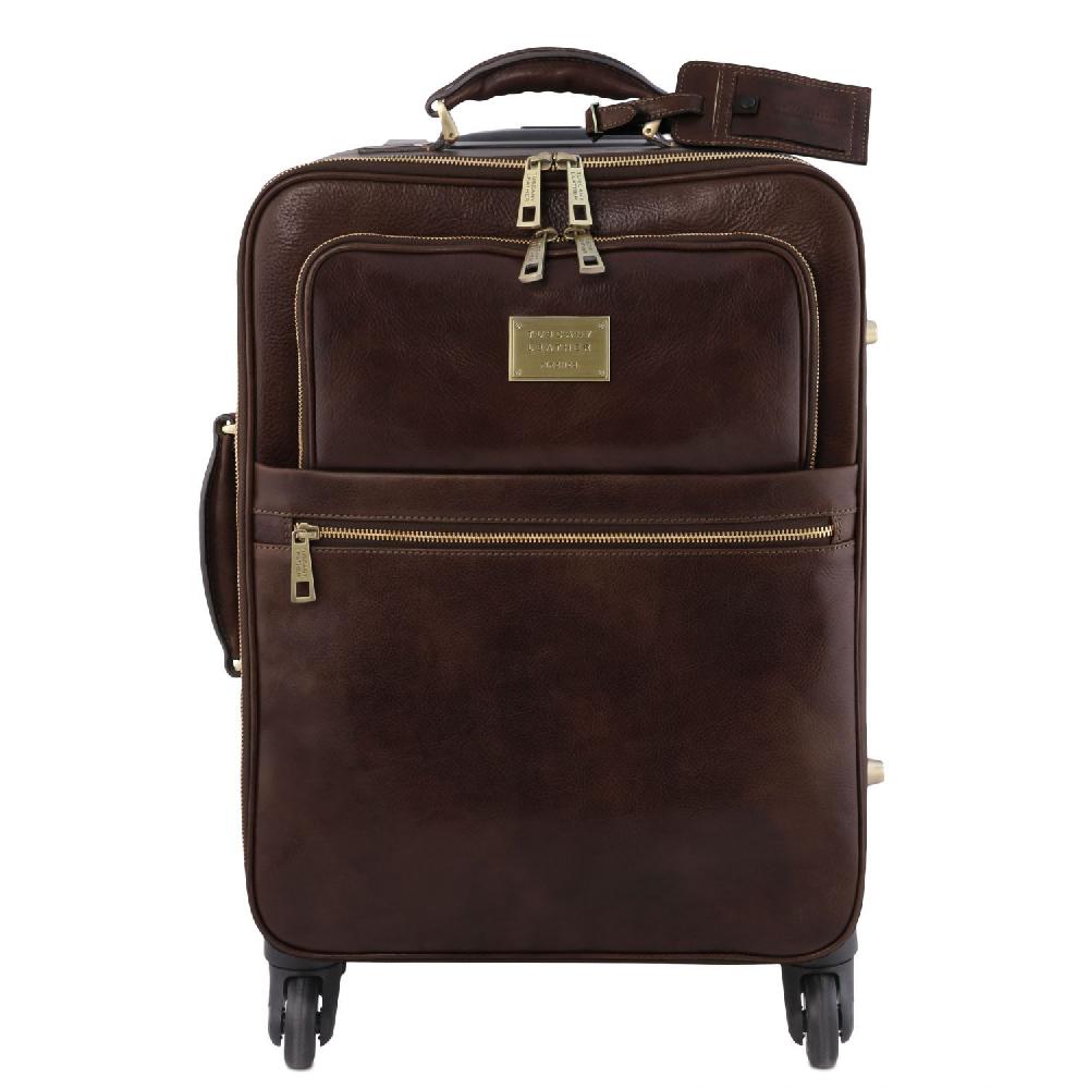 Tuscany Leather Trolley Verticale in Pelle con 4 Ruote Offerte giornaliere