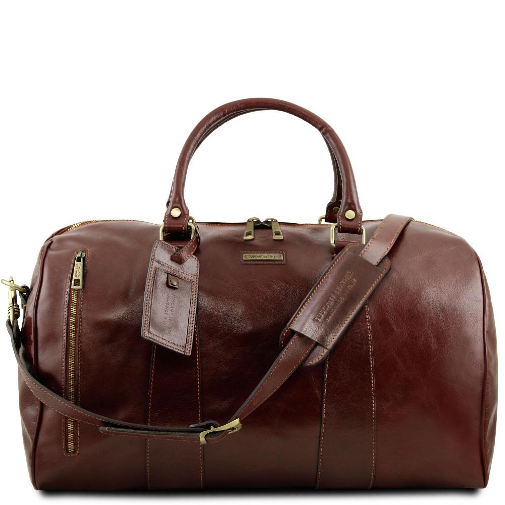 Tuscany Leather Borsone da Viaggio in Pelle - Misura Grande Prezzo basso