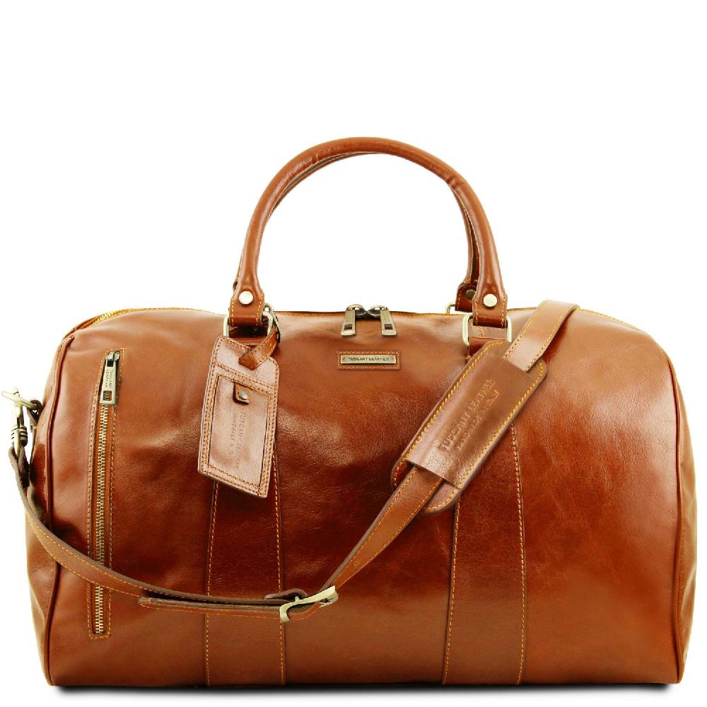 Tuscany Leather Borsone da Viaggio in Pelle - Misura Grande Super Saving Price