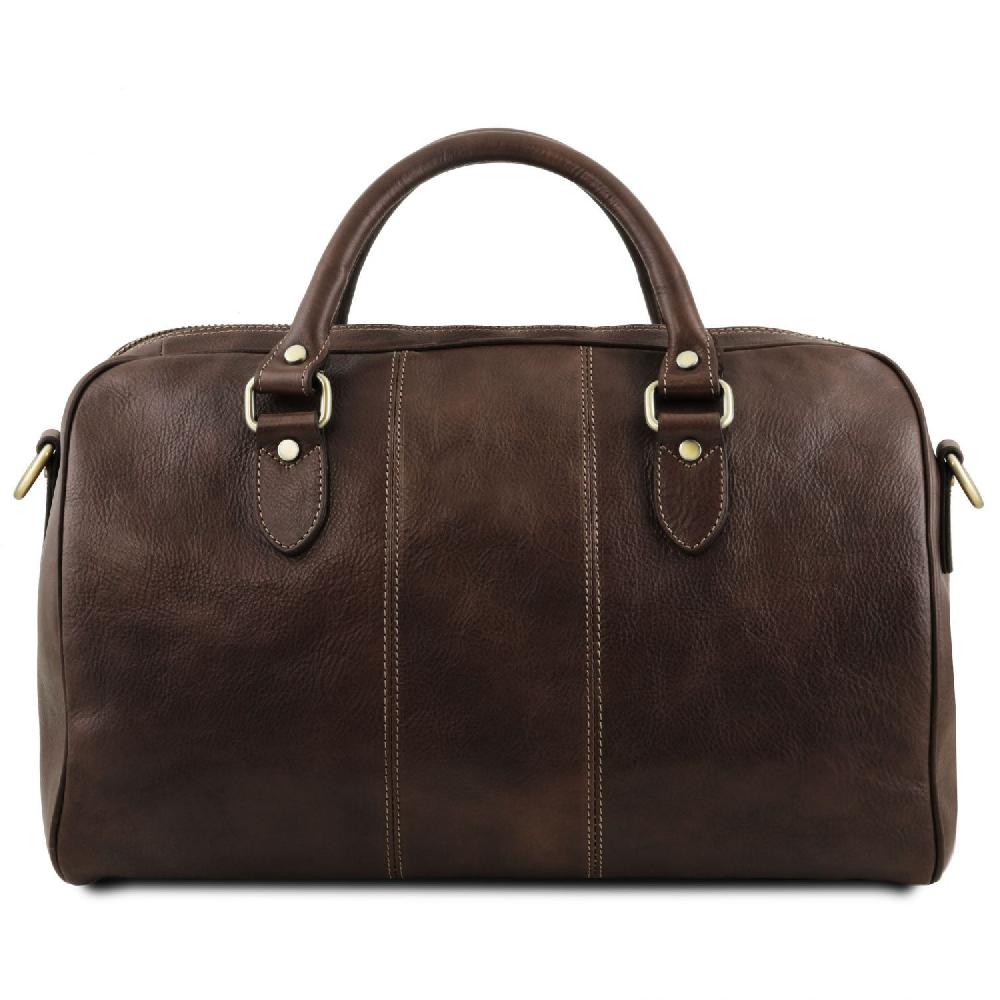 Tuscany Leather Borsone da Viaggio in Pelle - Misura Piccola Ritorno libero